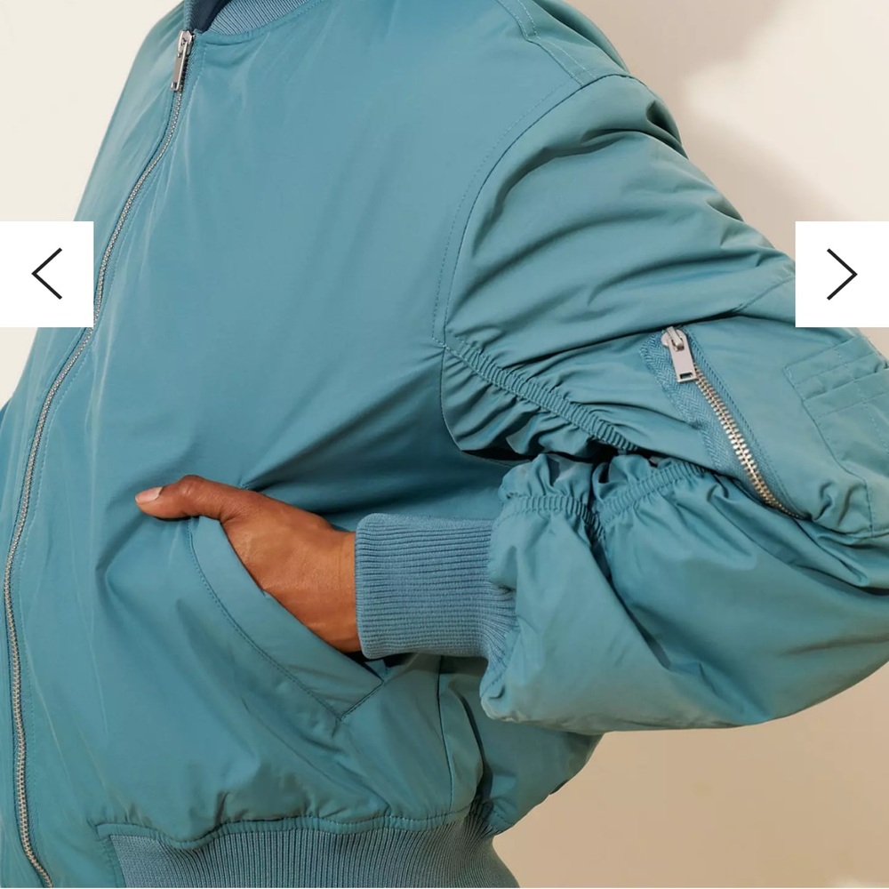 BDG Charlie Barrel Sleeve Bomber Jacket - Picture 5 of 6